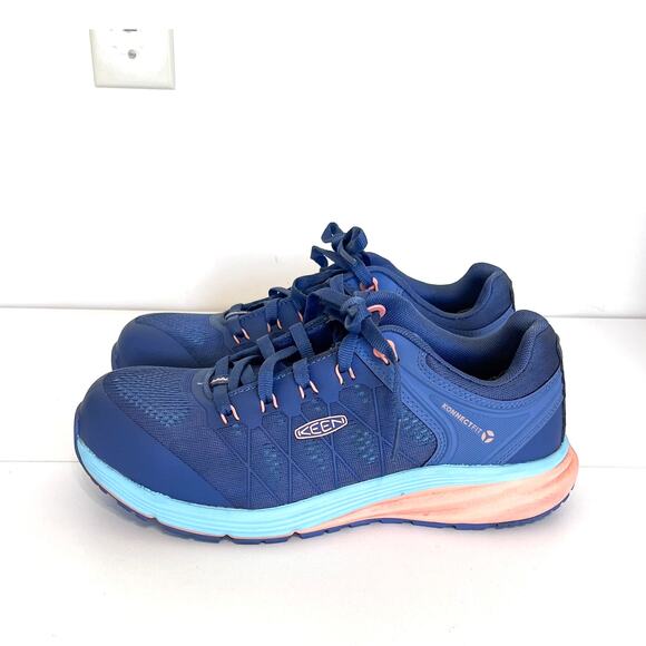 Keen Utility Vista Energy Women Safety Work Shoes Size 10M Carbon Fiber Toe Blue - Picture 3 of 12